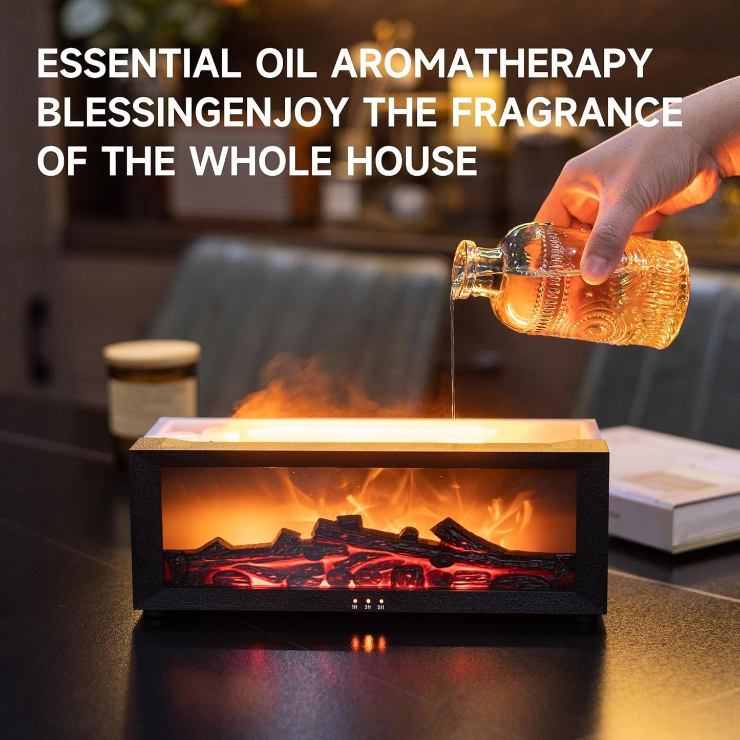 LumiFlame⢠Aroma Fireplace Diffuser