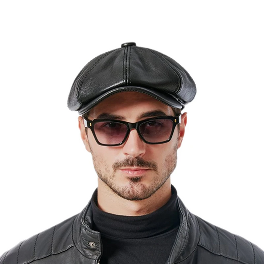 DecreeX Leather Octagon Beret