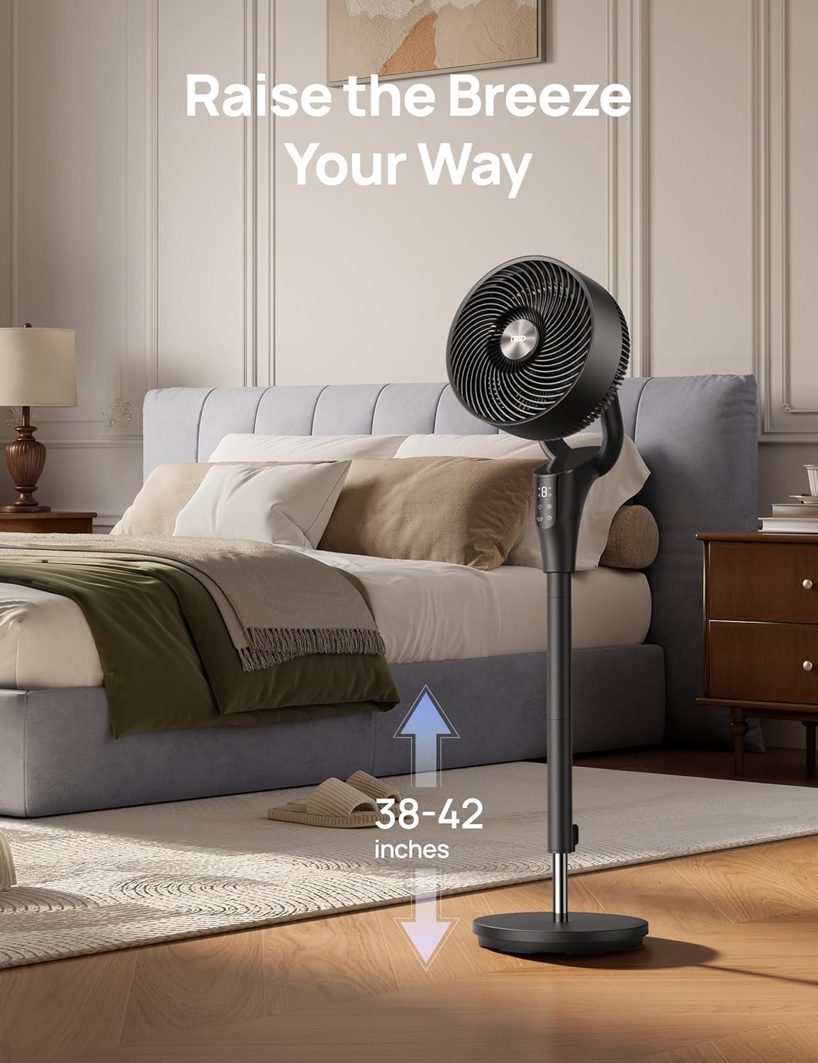 Oscillating Bedroom Pedestal Fan