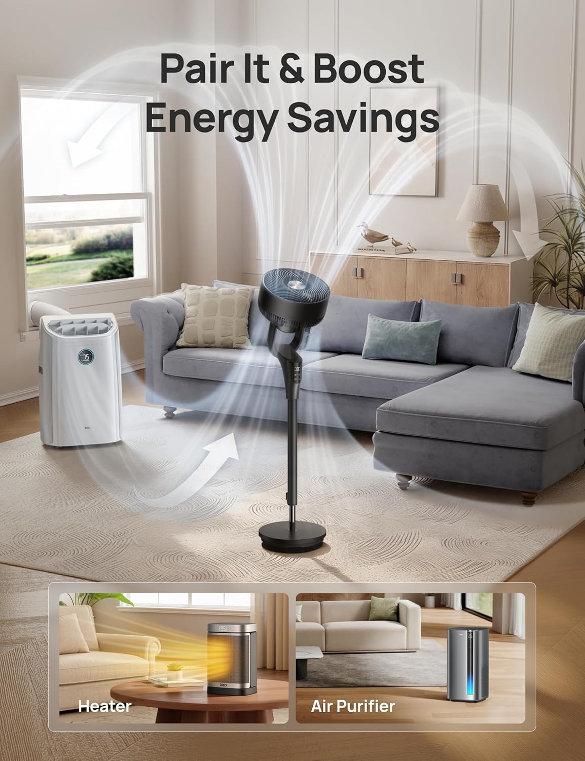 Oscillating Bedroom Pedestal Fan