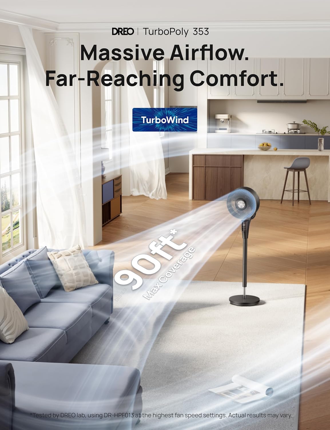 Oscillating Bedroom Pedestal Fan