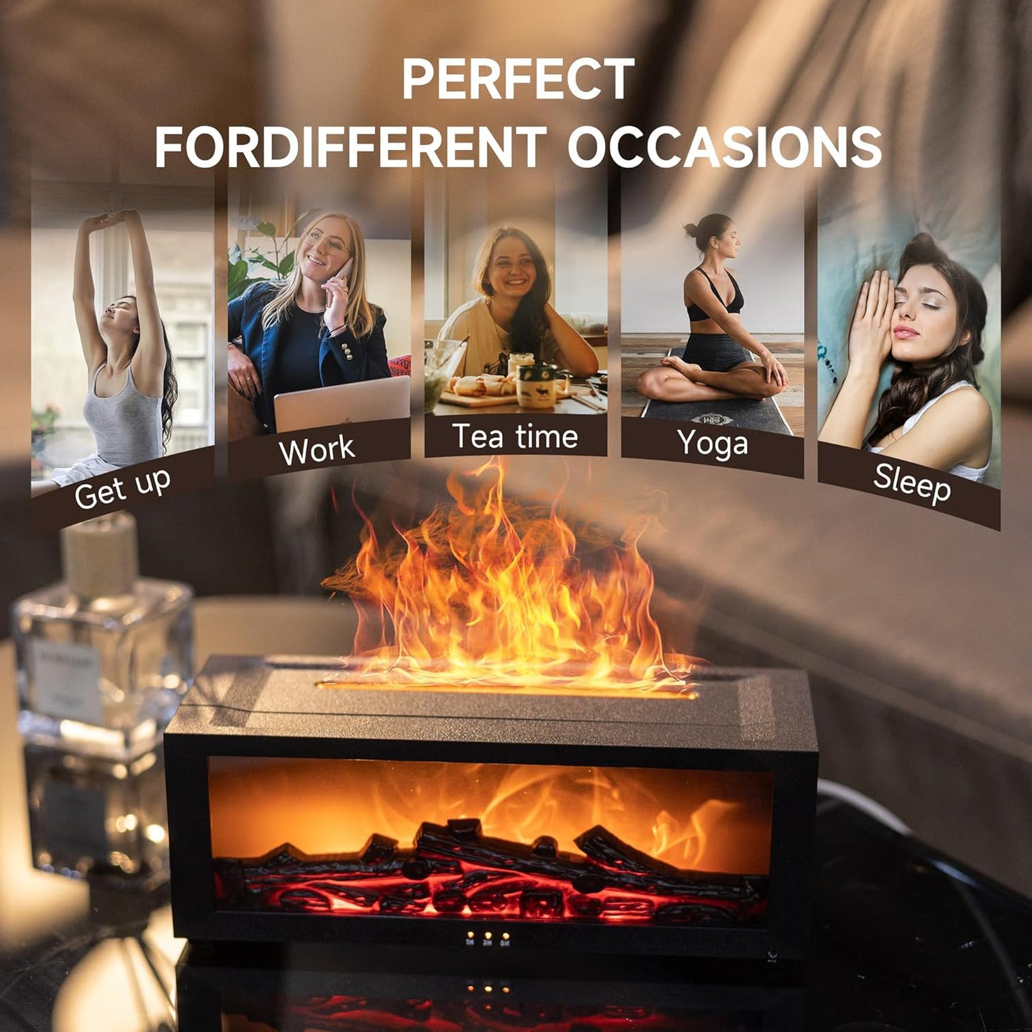 LumiFlame™ Aroma Fireplace Diffuser
