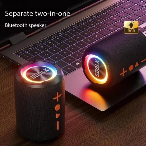 SplitBeat Duo™ – 2-in-1 Detachable Speakers with Enhanced Bass & Ambient Lights
