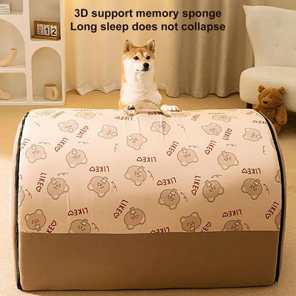 Detachable Cave Dog Bed 2 In 1