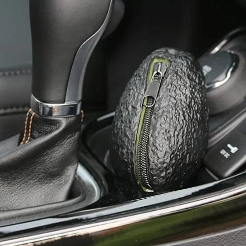 DecreeX AvoPouch Mini Coin Purse with Zipper - Cute & Portable Wallet