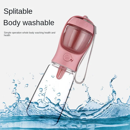 Portable Water Bottle & Food Dispenser – Travel Pet Cup
