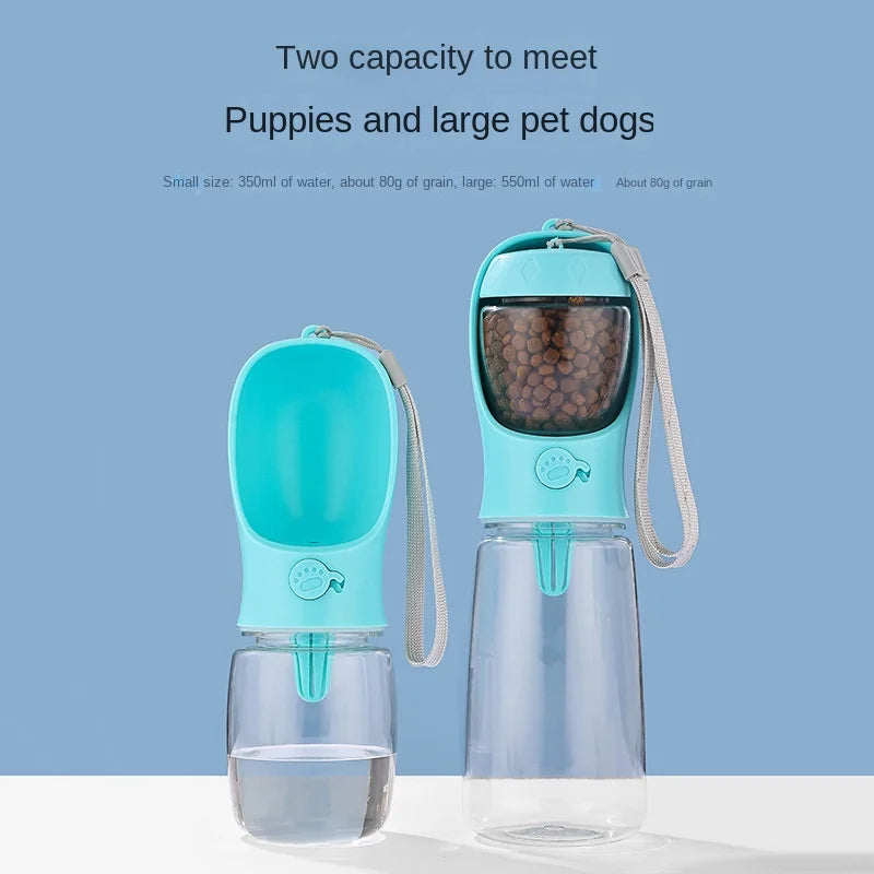 Portable Water Bottle & Food Dispenser – Travel Pet Cup