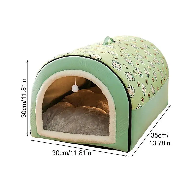 Detachable Cave Dog Bed 2 In 1